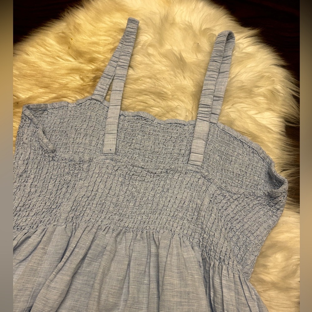 J. Crew Light Blue Smocked Midi Sundress - Picture 7 of 13